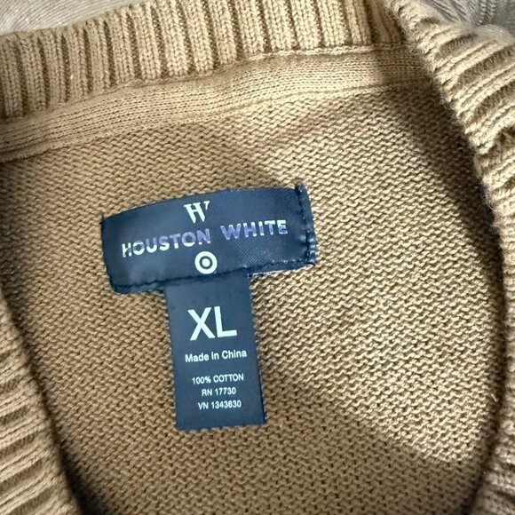 Houston White XL Striped Cotton Sweater Beige Multicolor - Picture 4 of 8